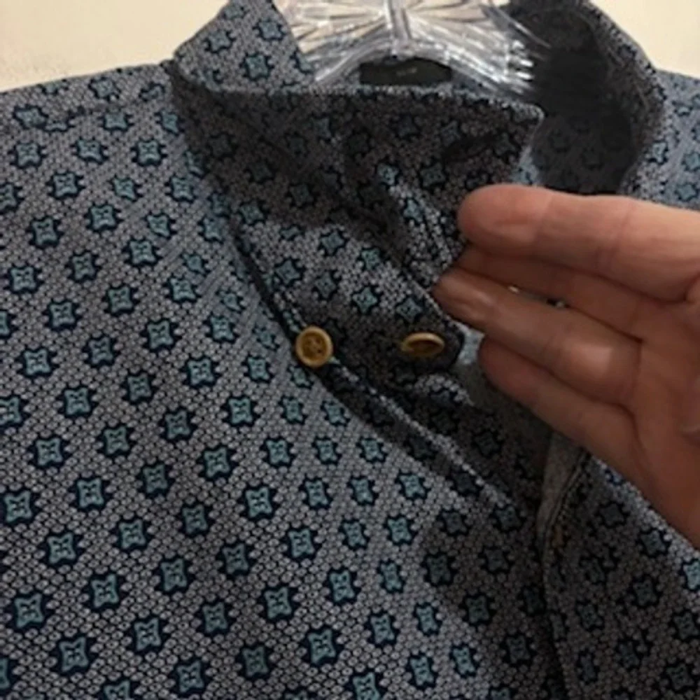 J Crew Men Blue‎ Long Sleeve Button Up Shirt Size Md Heritage Classicore